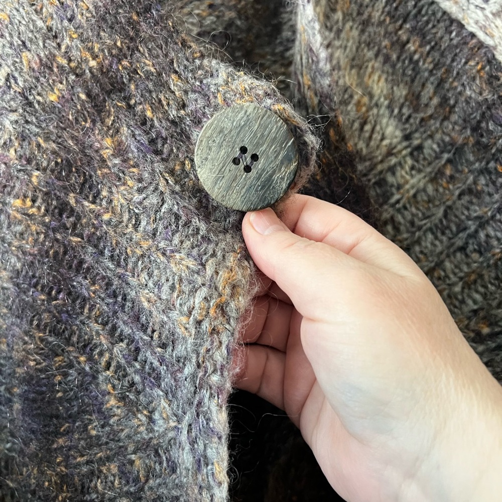 Talbots Vintage, made in Italy earth tone cardigan - Picture 4 of 8
